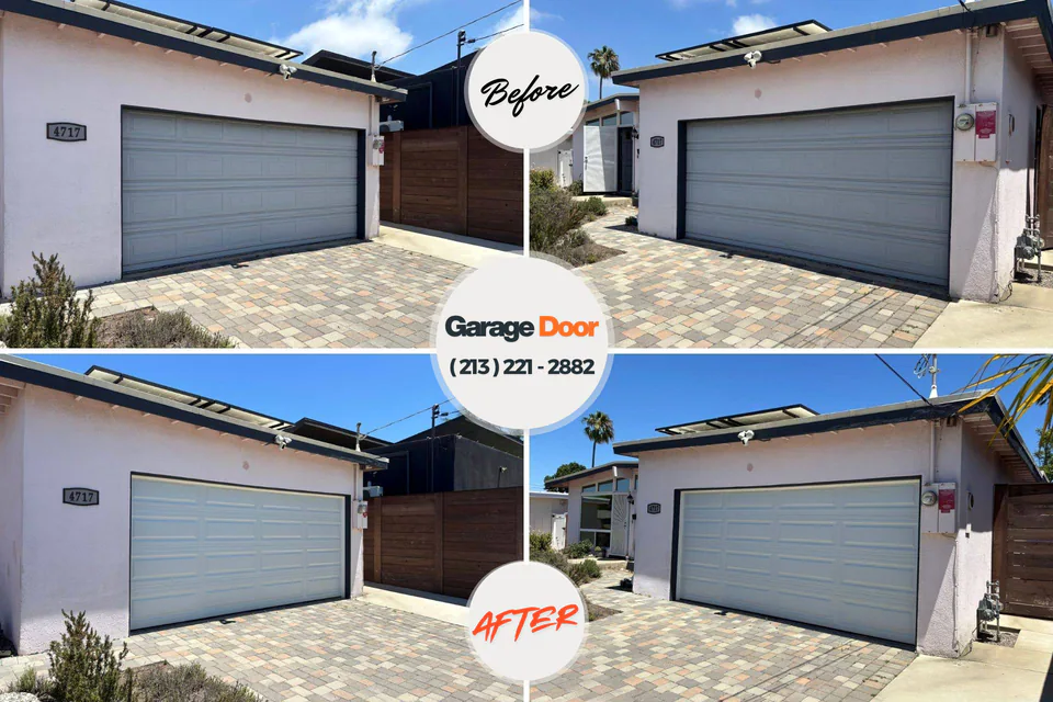 Before and after: garage door repair Hemlock Farms, PA